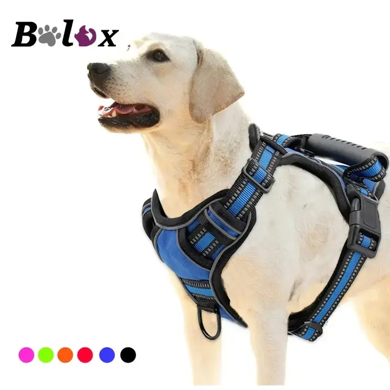 Dog Harness No Pull Breathable Reflective Dog Harness Vest with Handle For Small Large Dogs Outdoor walking Training Supplies...
