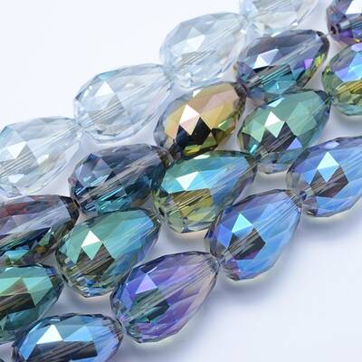 Electroplate Glass Beads Strands