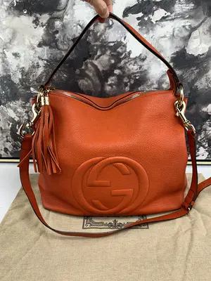 Pre-owned GUCCI leather Tote Bags Large Soho Hobo