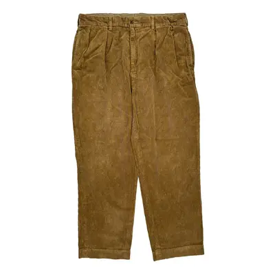 Andrew Pant Polo By Ralph Lauren Cord Trousers - 36? Waist Brown Cotton