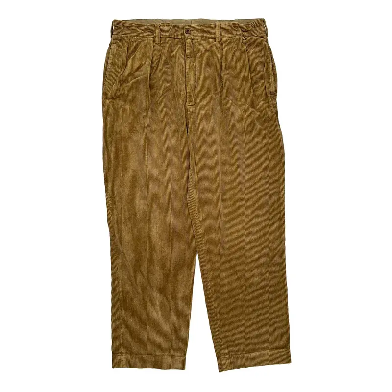 Andrew Pant Polo By Ralph Lauren Cord Trousers - 36? Waist Brown Cotton