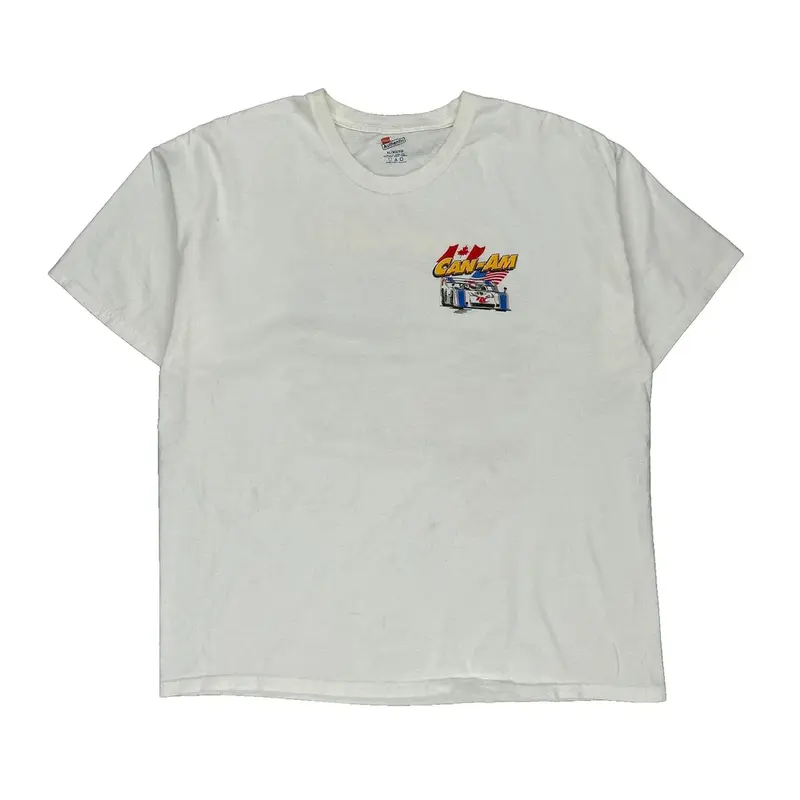 Can-Am Hanes Graphic T-Shirt - XL White Cotton