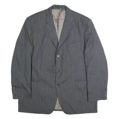 RALPH LAUREN Mens Blazer Jacket Grey Striped XL
