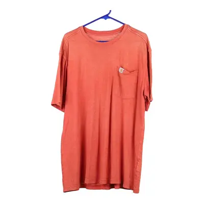 Carhartt T-Shirt - Large Red Cotton