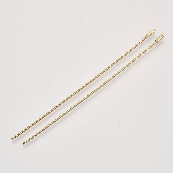 Brass Snake Chain Tassel Pendants