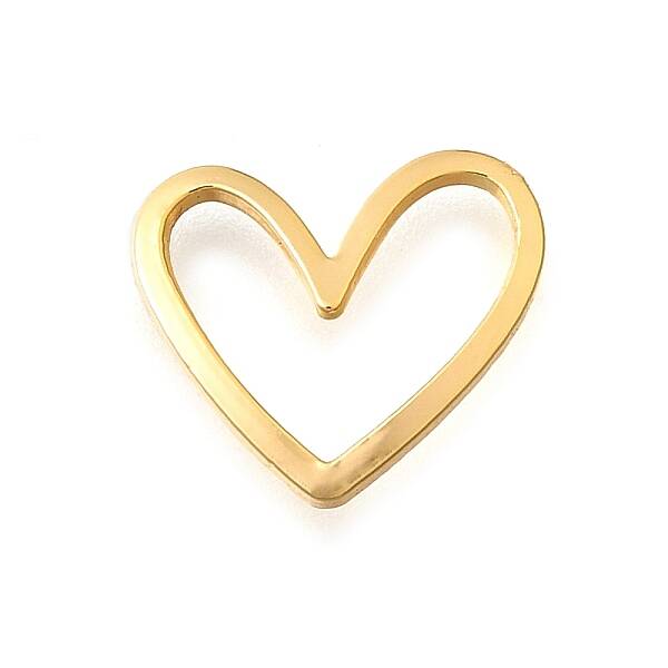 Brass Heart Linking Rings