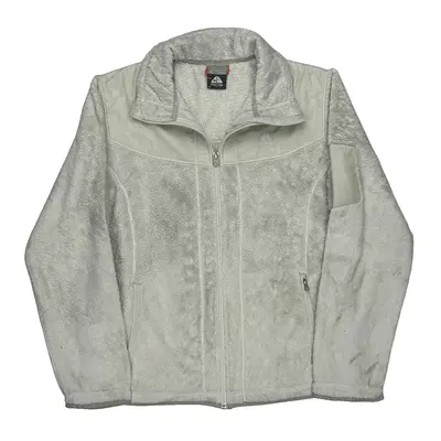 Nike Acg Fleece Jacket - Medium White Polyester