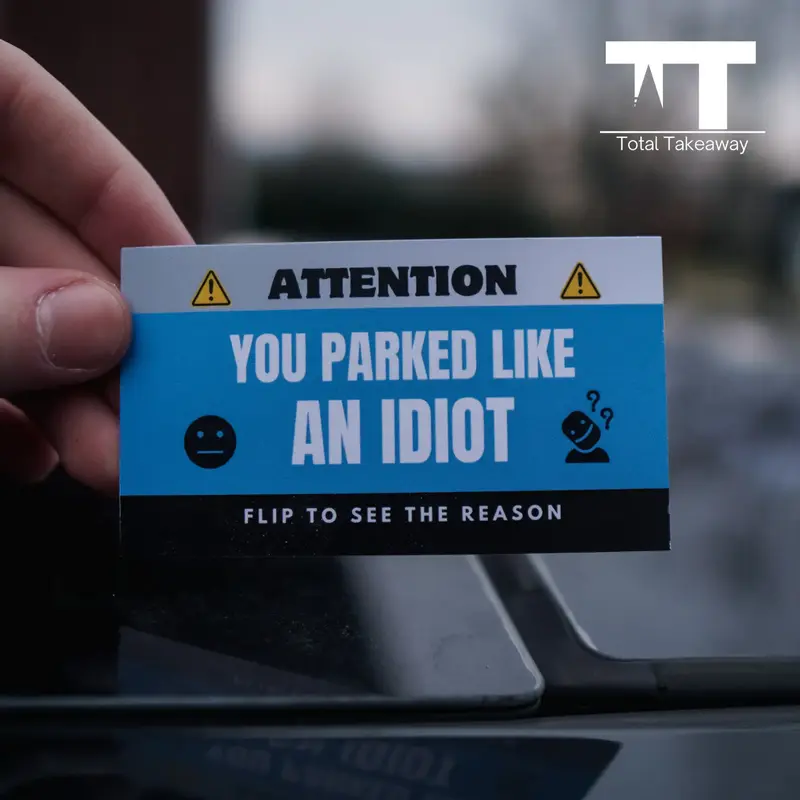 Funny Parking Cards - Set of 25 - Perfect Seasonal Prank Gag Gift