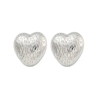 Non-Tarnish Heart 304 Stainless Steel Ear Studs
