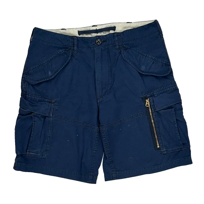 Ralph Lauren Cargo Shorts - 33W 10L Blue Cotton | Size: 33″ waist