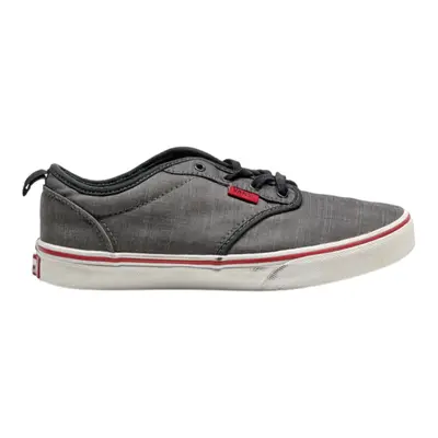 VANS Old Skool Low Top Trainers Grey Canvas Boys UK 5