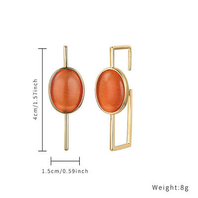 Simple Cat Eye Stud Earrings for Daily Wear and Special Occasions