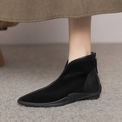 CHIKO Adalira Pointy Toe Wedge Ankle Boots