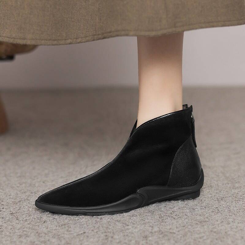CHIKO Adalira Pointy Toe Wedge Ankle Boots