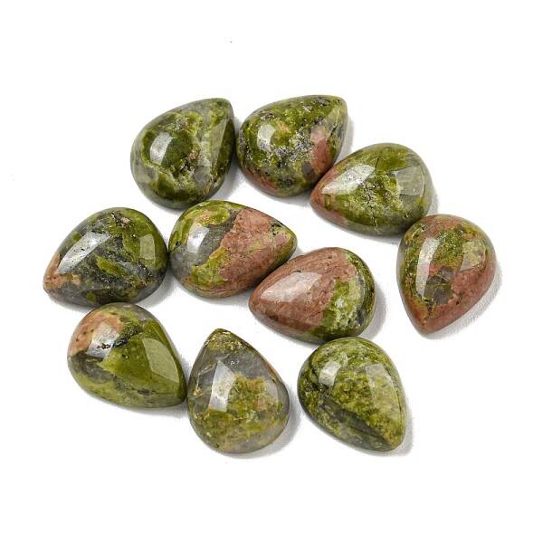 Natural Unakite Cabochons