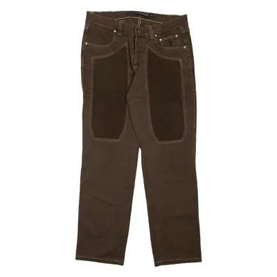 JECKERSON Mens Jeans Brown Regular Straight W36 L30