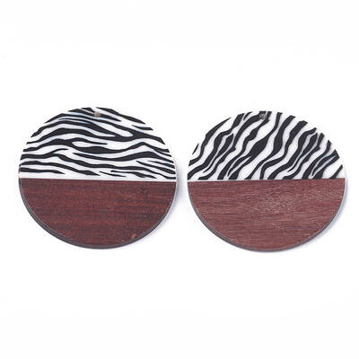 Printed Resin & Wood Pendants