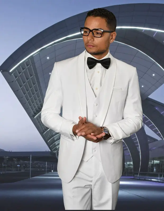White Prom Suit - White Prom Tuxedo  - White Suit