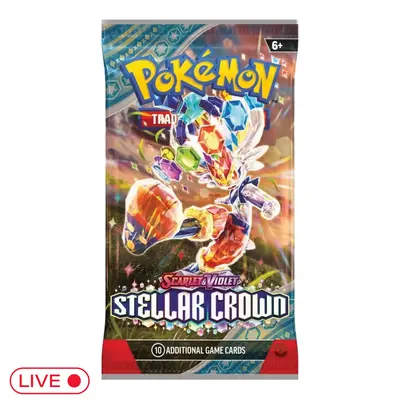 [LIVE RIP] Stellar Crown Booster Pack - Pokemon TCG