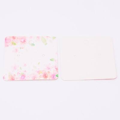 White Cardboard Earring Display Cards