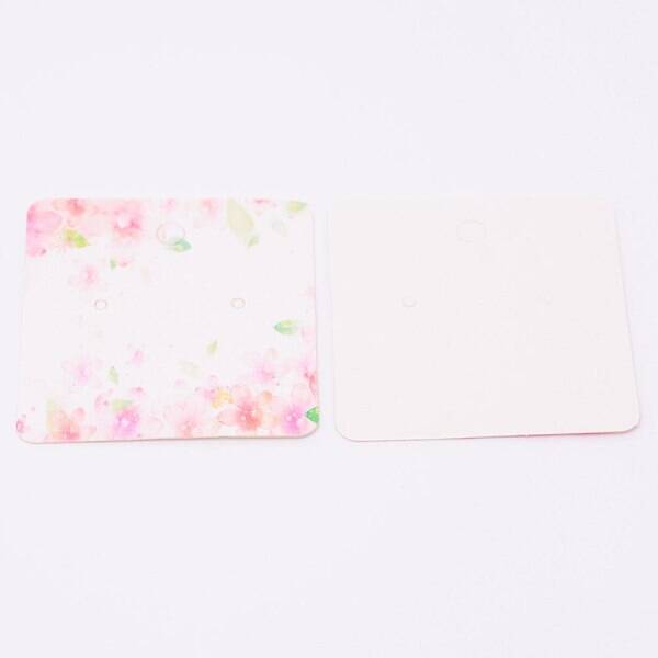 White Cardboard Earring Display Cards