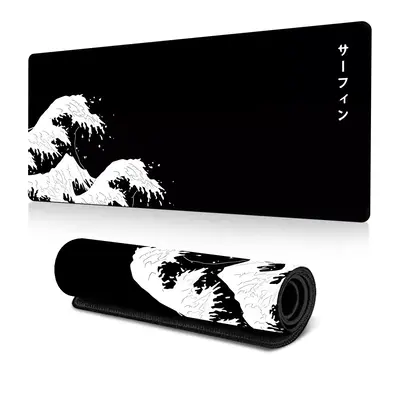 Wave Pattern Mouse Pad, 1 Count Anti-slip Rubber Base Mouse Pad, Large GamingĀ Mouse Pad, Office Accessories