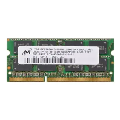 Micron MT16JSF25664HZ-1G1D1 | 2GB DDR3-1066MHz PC3-8500 Non-ECC Unbuffered SODIMM CL7 2Rx8 1.5V 204-Pin Memory Module
