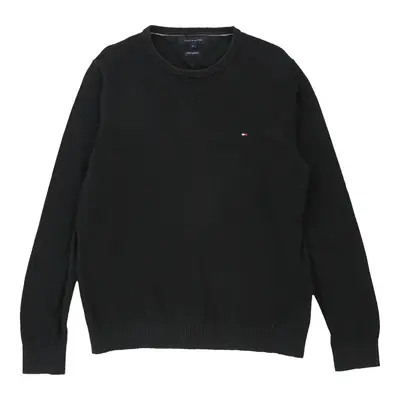 Tommy Hilfiger Jumper - Medium Black Cotton Blend