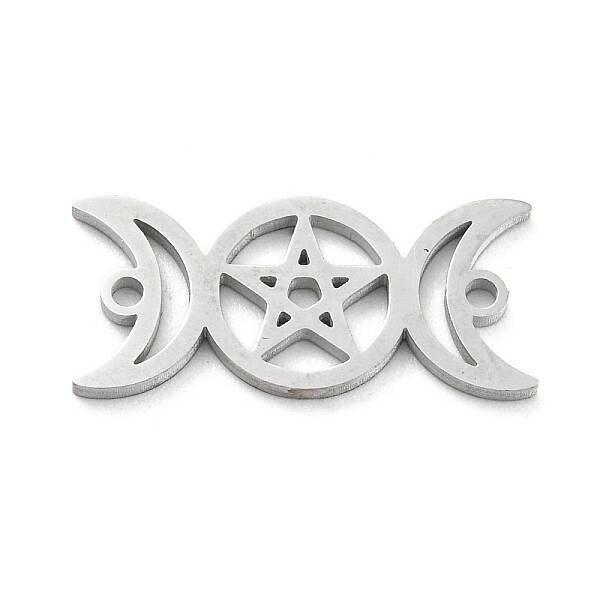 Tarnish Resistant 304 Stainless Steel Hollow Connector Charms