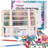 Color Painting Gel Pen Set, 45/72/99/168pcs/set Colorful Gel Pen with Storage Box, Art Supplies for Diary, Card, DIY, Colorin...