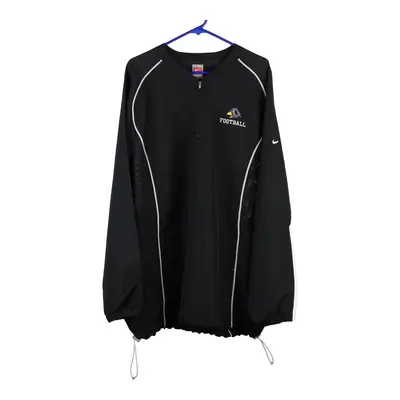 Nike 1/4 Zip - XL Black Polyester