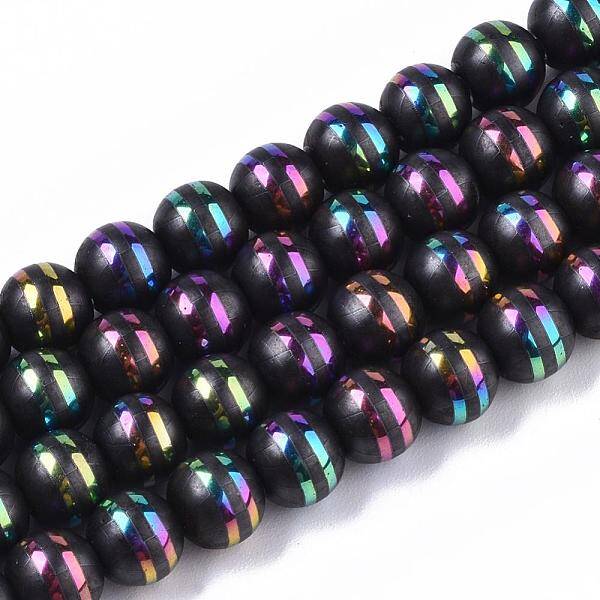 Electroplate Non-magnetic Synthetic Hematite Beads Strands