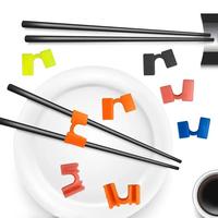 Random Color Chopstick Trainer Holder, 5 Counts Chinese Chopsticks Trainer Holder for Adults Beginner Trainers, Reusable Trai...