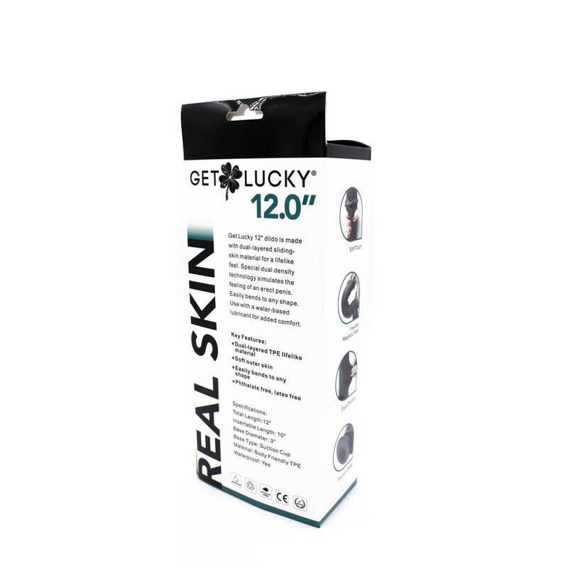 Real Skin 12 Inch Dual Layer Dong Dk Brown