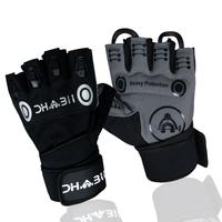 Dhabii Weight Lifting Gloves with Wrist Wraps, Premium Quality Amara Leather, Foam Padding, Available in Sizes S, M, L, XL, 1...