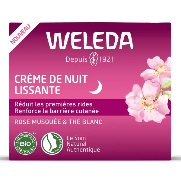 Weleda Smoothing Night Cream Rosehip & White Tea BIO 40ML