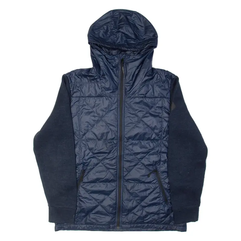 THE NORTH FACE Mens Quilted Jacket Blue Hooded L