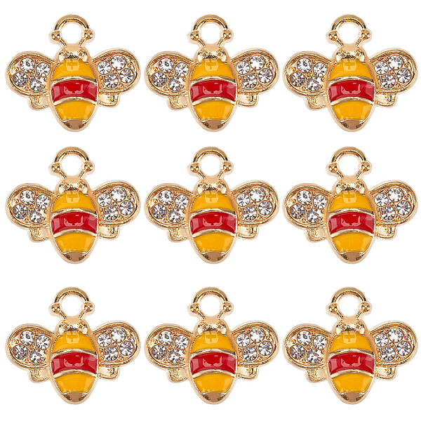 40Pcs Alloy Enamel Charms