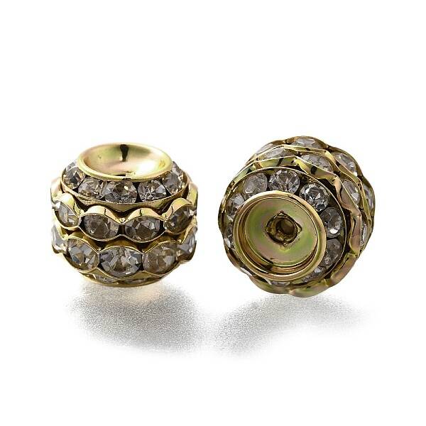 Rhinestone Brass Beads