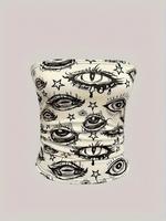 Women's Eye Print Tube Top, Fashion Casual Strapless Top for Daily Outdoor Wear, Ladies Clothes for Summer