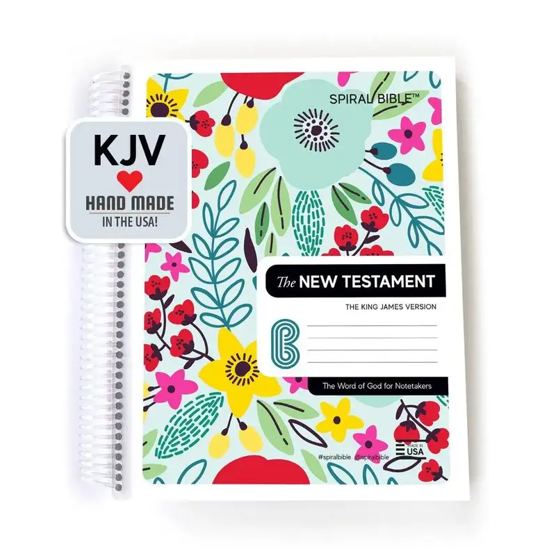 Spiral Bible™ - KJV - New Testament - Field of Flowers
