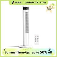 Antarctic Star 36 inch Tower Fan Portable Electric Oscillating Fan Quiet Remote Control Bladeless Floor Fan 3-Spped Wind Mode...