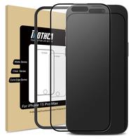 Mothca Matte(No Privacy) Glass Full Coverage Screen Protector for iPhone 16e/16/15/14/13 Pro Max Plus, Anti-Glare Anti-Finger...