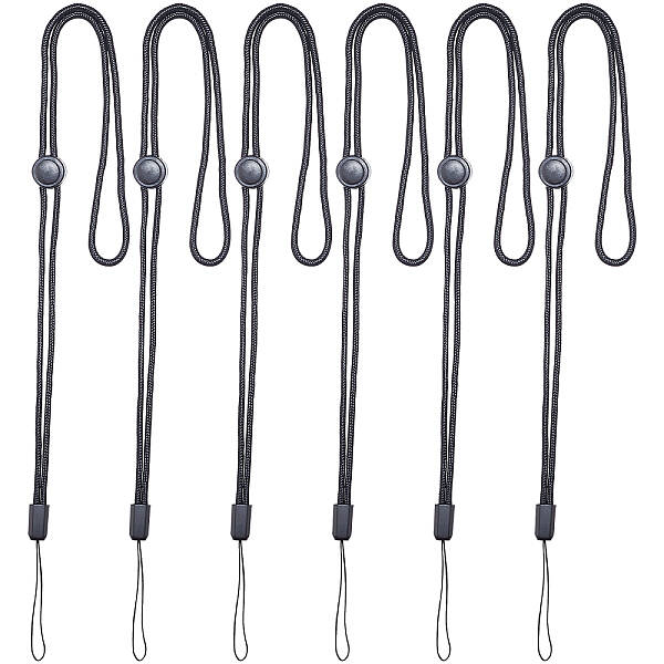 6Pcs Adjustable Polyester Neck Lanyard