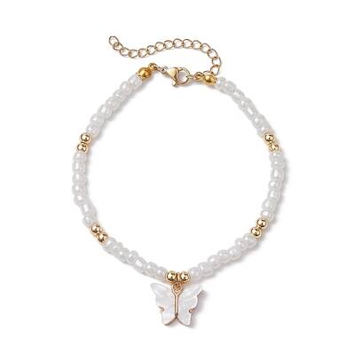 Butterfly Alloy Acrylic Charm Bracelets