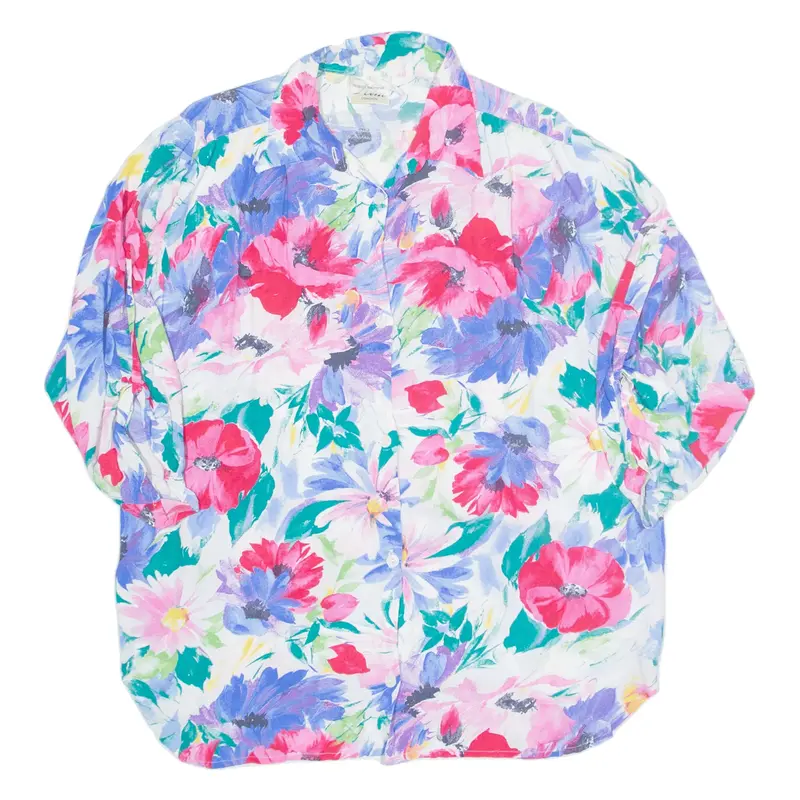 KIM Shirt Pink Floral 3/4 Sleeve Womens XL