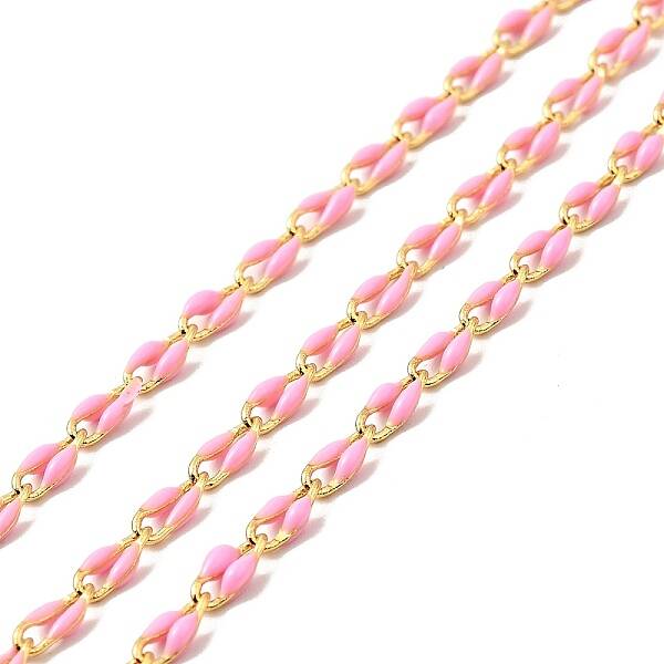 Brass Enamel Curb Chains