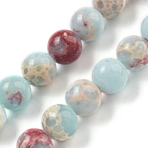 Synthetic Shoushan Stone Beads Strands