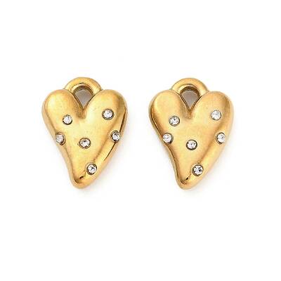 304 Stainless Steel Rhinestone Pendant