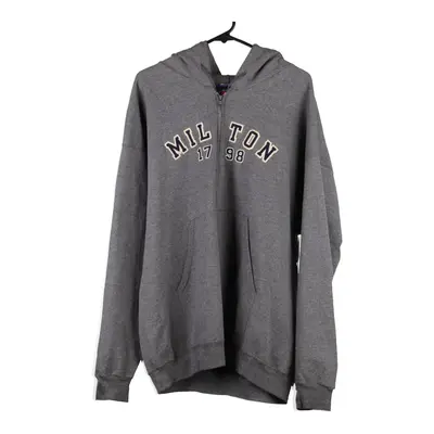 Milton Champion Zip Up - XL Grey Cotton Blend